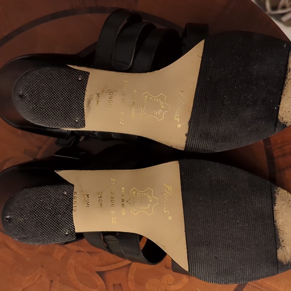 Flings by Macy's Black Heeled Sandals Size 9 M - Picture 6 of 8